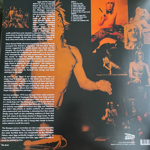 The Stooges - Keep Me Safe, Keep Me Sane (Rare Tracks 1972) LP | Dear Boss. (JACK 044LP) - 2 The Stooges - Keep Me Safe, Keep Me Sane (Rare Tracks 1972) LP | Dear Boss. (JACK 044LP) - 2