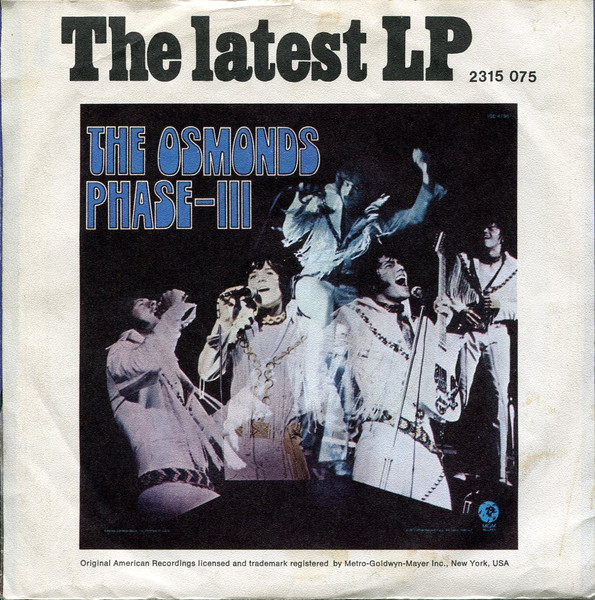 The Osmonds - Down By The Lazy River | MGM Records (2006 096) - 2