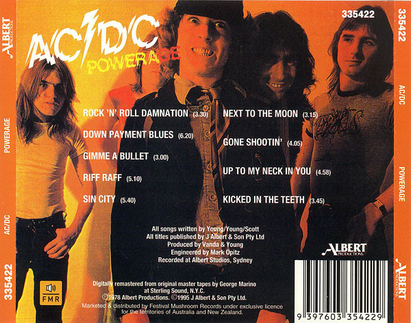 AC/DC - Powerage CD | Albert Productions (335422) - 2 AC/DC - Powerage CD | Albert Productions (335422) - 2