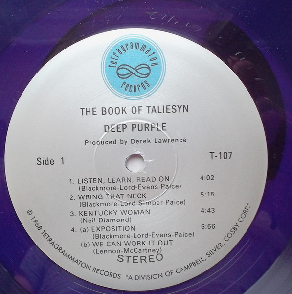 Deep Purple - The Book Of Taliesyn | Tetragrammaton Records (T-107) - 3