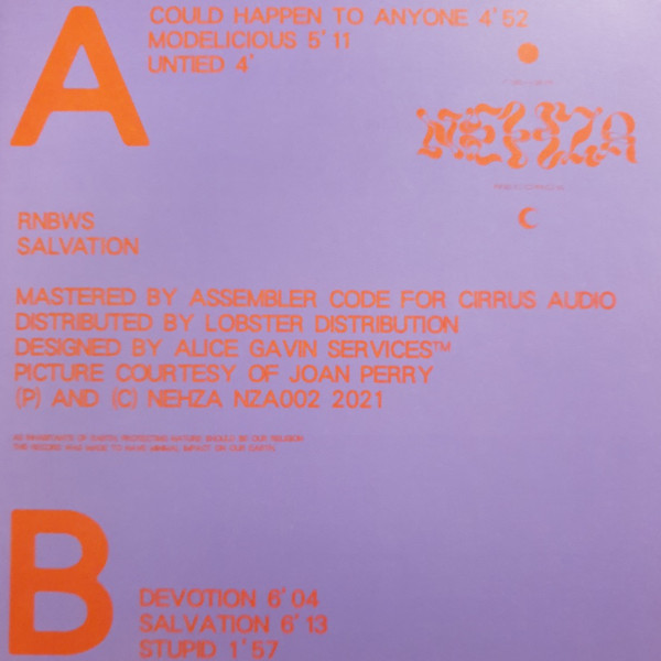 RNBWS - Salvation | Nehza Records (NZA002) - 2 RNBWS - Salvation | Nehza Records (NZA002) - 2