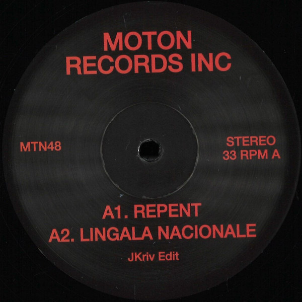 JKriv - JKriv Edits | Moton Records Inc. (MTN48) - main