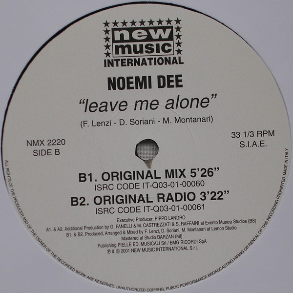 Noemi Dee - Leave Me Alone | New Music International (NMX 2220) - 4 Noemi Dee - Leave Me Alone | New Music International (NMX 2220) - 4
