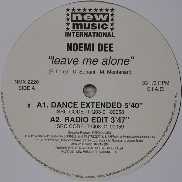 Noemi Dee - Leave Me Alone | New Music International (NMX 2220) - 3 Noemi Dee - Leave Me Alone | New Music International (NMX 2220) - 3