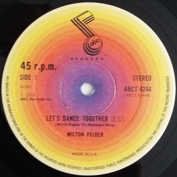 Wilton Felder - Let's Dance Together | ABC Records (ABCT 4244)
