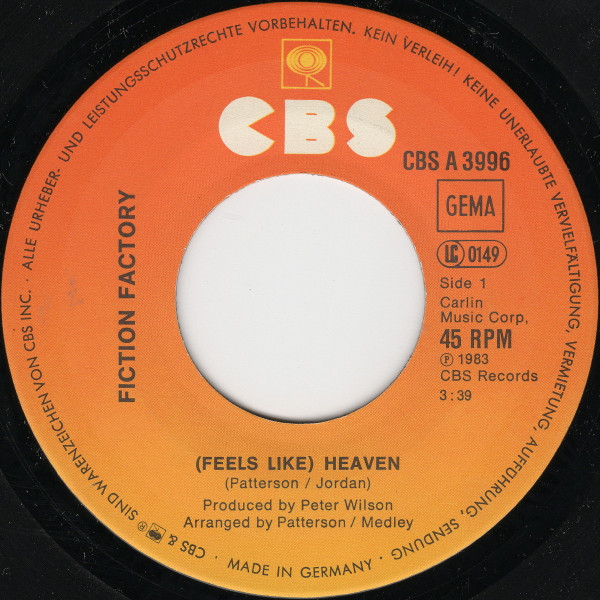Fiction Factory - (Feels Like) Heaven | CBS (CBS A 3996) - 3 Fiction Factory - (Feels Like) Heaven | CBS (CBS A 3996) - 3