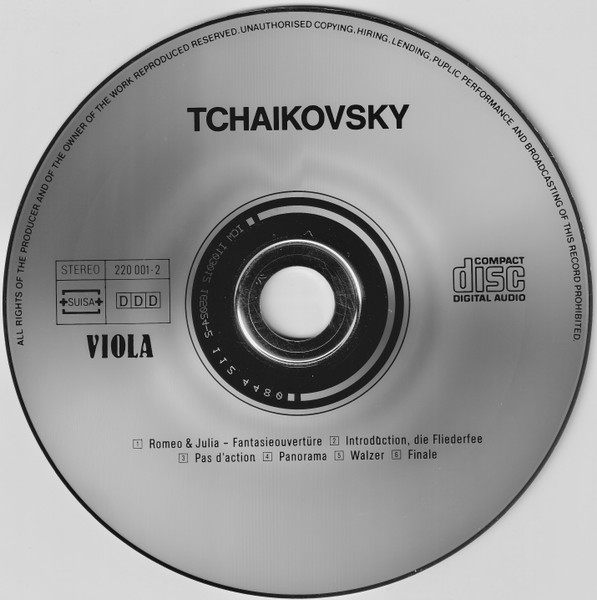 Pyotr Ilyich Tchaikovsky - London Philharmonic Orchestra - Romeo & Juliet - Overture / Sleeping Beauty - Ballettsuite | Viola (220 001-2) - 3 Pyotr Ilyich Tchaikovsky - London Philharmonic Orchestra - Romeo & Juliet - Overture / Sleeping Beauty - Ballettsuite | Viola (220 001-2) - 3