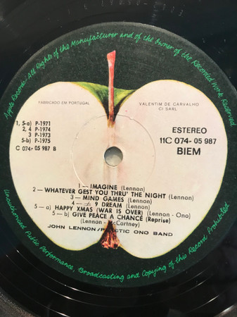 John Lennon & The Plastic Ono Band - Shaved Fish | Apple Records (11C 074 05987) - 3