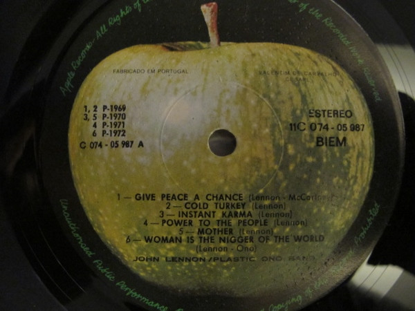John Lennon & The Plastic Ono Band - Shaved Fish | Apple Records (11C 074 05987) - 2
