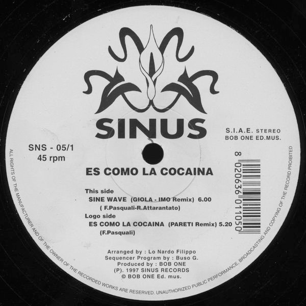 Sinus - Es Como La Cocaina | Sinus Records (SNS - 05/1) - main