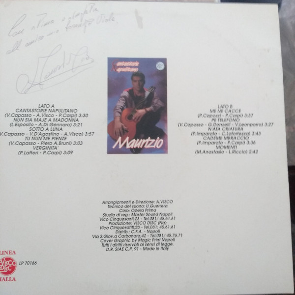 Maurizio - Cantastorie Napulitano | Visco Disc (LP 70166) - 2