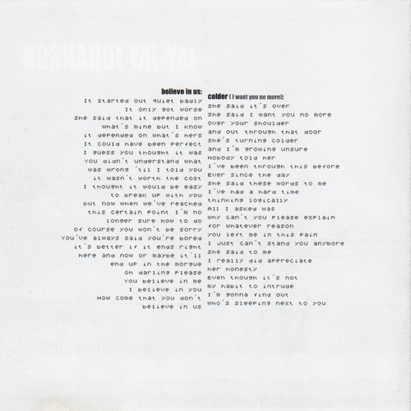 Jay-Jay Johanson - Poison | RCA (74321 73098 2) - 4 Jay-Jay Johanson - Poison | RCA (74321 73098 2) - 4
