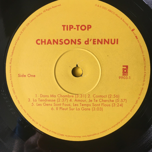 Tip-Top - Chansons D'Ennui | ABKCO (9903-1) - 3