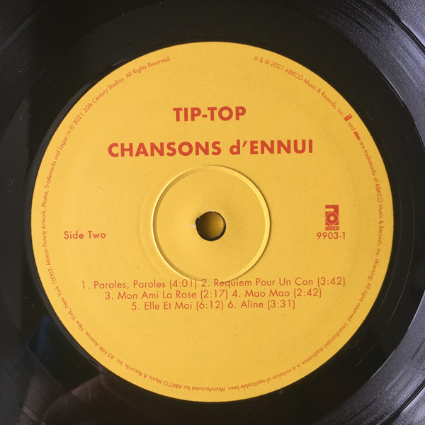 Tip-Top - Chansons D'Ennui | ABKCO (9903-1) - 4