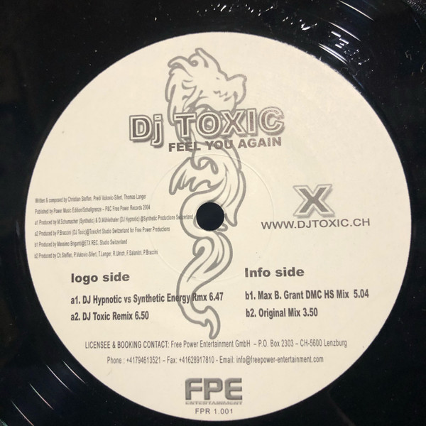DJ Toxic - Feel You Again | FPE Records (FPR 1.001) - main
