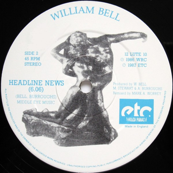 William Bell & Janice Bullock - (I Don't Want To Wake Up) Feelin' Guilty / Headline News | Etc (12 LUTE 10) - 4