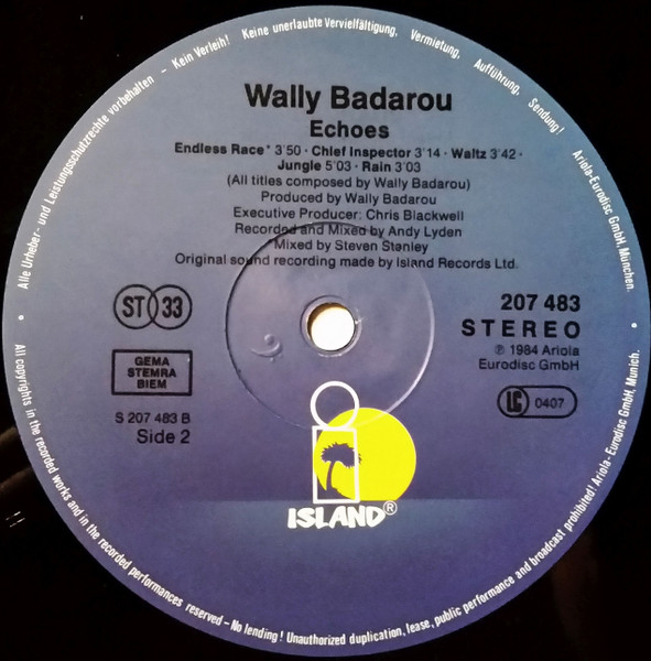 Wally Badarou - Echoes | Island Records (207 483) - 4