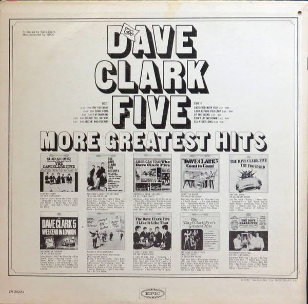 The Dave Clark Five - More Greatest Hits | Epic (LN 24221) - 2 The Dave Clark Five - More Greatest Hits | Epic (LN 24221) - 2