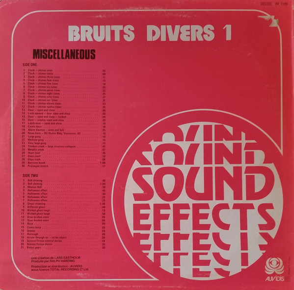 No Artist - Bruits Divers 1 | Auvidis (AV 4190) - 2 No Artist - Bruits Divers 1 | Auvidis (AV 4190) - 2