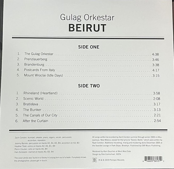 Beirut - Gulag Orkestar | Pompeii Records (POMP005) - 3
