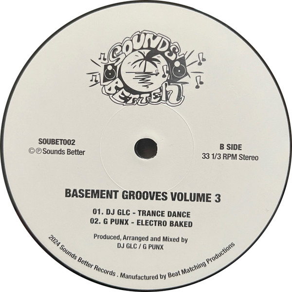 Pop Panic , Aut Zebel , Dj GLC , G Punx - Basement Grooves Vol. 3 | Sounds Better (SOUBET002) - 3 Pop Panic , Aut Zebel , Dj GLC , G Punx - Basement Grooves Vol. 3 | Sounds Better (SOUBET002) - 3
