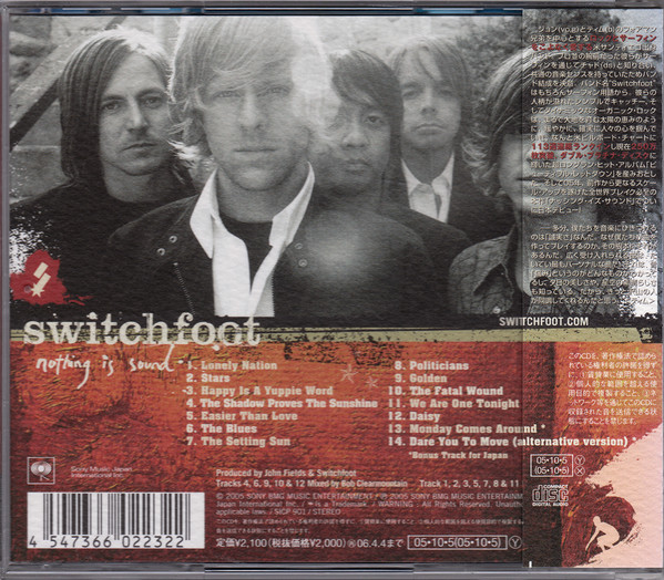 Switchfoot - Nothing Is Sound | Sony Records Int'l (SICP 901) - 2 Switchfoot - Nothing Is Sound | Sony Records Int'l (SICP 901) - 2