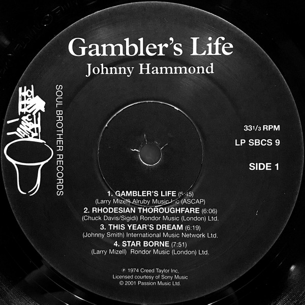 Johnny Hammond - Gambler's Life | Soul Brother Records (LP SBCS 9) - 3 Johnny Hammond - Gambler's Life | Soul Brother Records (LP SBCS 9) - 3