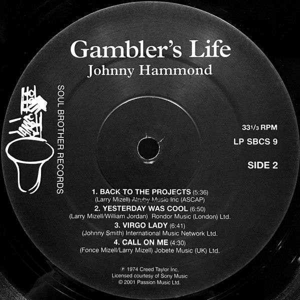 Johnny Hammond - Gambler's Life | Soul Brother Records (LP SBCS 9) - 4 Johnny Hammond - Gambler's Life | Soul Brother Records (LP SBCS 9) - 4