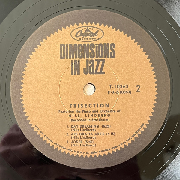 Nils Lindberg - Trisection | Capitol Records (T10363) - 4