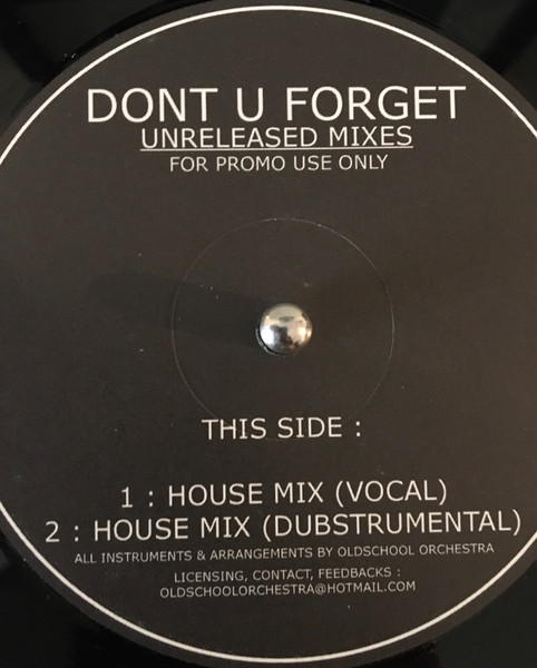 Glenn Lewis - Don't You Forget It (Unreleased Mixes) | Not On Label (Glenn Lewis) (Glen01) - 2 Glenn Lewis - Don't You Forget It (Unreleased Mixes) | Not On Label (Glenn Lewis) (Glen01) - 2