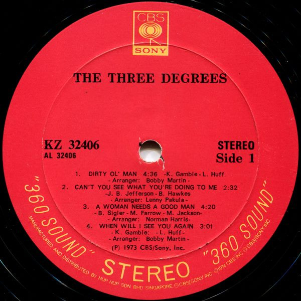 The Three Degrees - The Three Degrees | CBS/Sony (KZ 32406) - 3