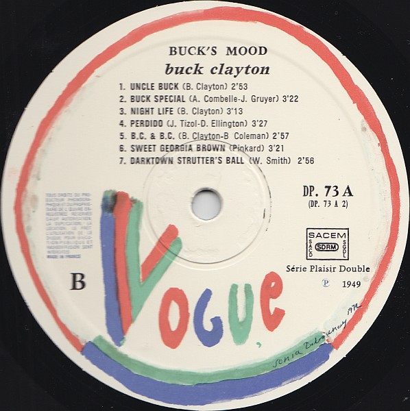 Buck Clayton - Buck's Mood | Vogue (DP. 73) - 4