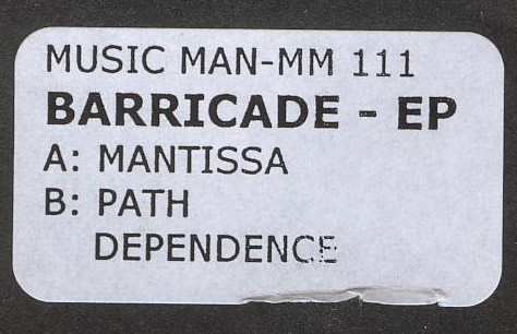 Barricade - EP | Music Man Records (MM 111) - 2