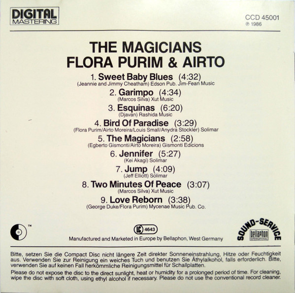 Flora Purim And Airto Moreira - The Magicians | Crossover Records (CCD-45001) - 2