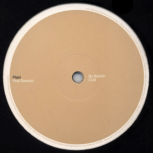 Plaid - Peel Session | Warp Records (WAP119) - 3