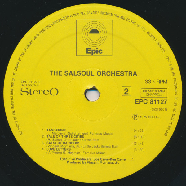 The Salsoul Orchestra - The Salsoul Orchestra | Epic (EPC 81127) - main The Salsoul Orchestra - The Salsoul Orchestra | Epic (EPC 81127) - main