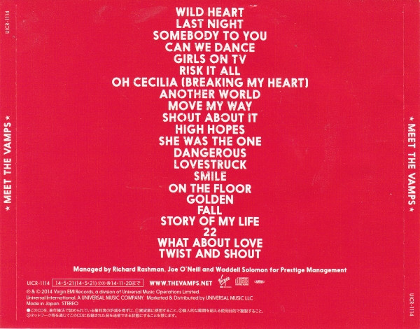 The Vamps - Meet The Vamps | Virgin EMI Records (UICR-1114) - 3