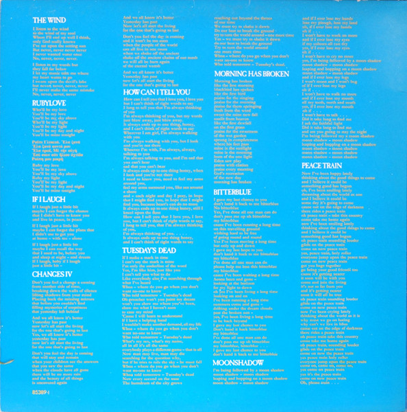 Cat Stevens - Teaser And The Firecat | Island Records (85.389 - I) - 2