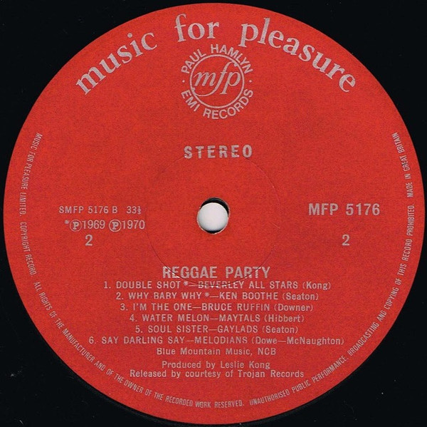 Various - Reggae Party | Music For Pleasure (MFP 5176) - 4