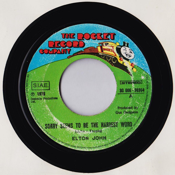 Elton John - Sorry Seems To Be The Hardest Word | The Rocket Record Company (3 C006-98364) - 3
