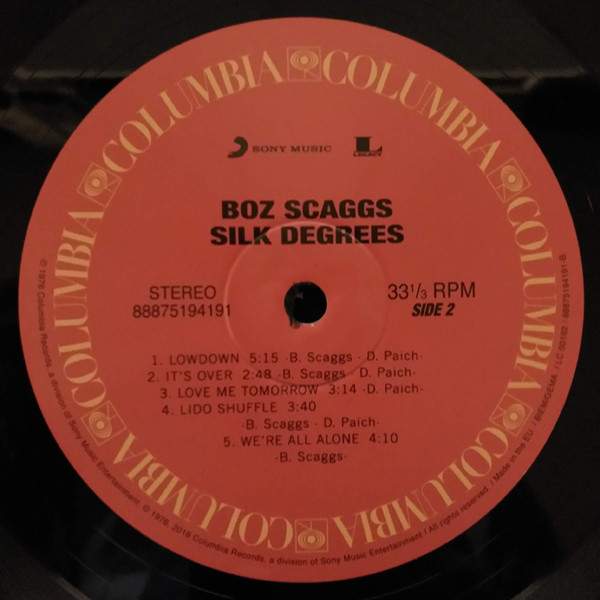 Boz Scaggs - Silk Degrees | Legacy (88875194191) - 2 Boz Scaggs - Silk Degrees | Legacy (88875194191) - 2