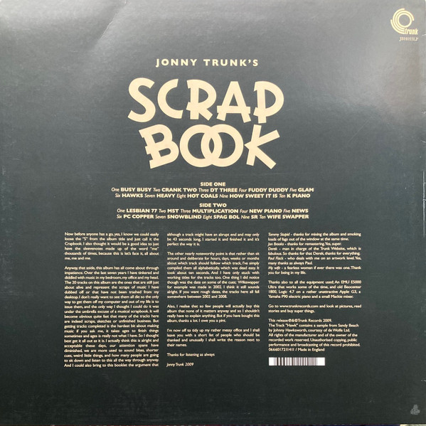 Jonny Trunk - Scrap Book | Trunk Records (JBH0033LP) - 2 Jonny Trunk - Scrap Book | Trunk Records (JBH0033LP) - 2