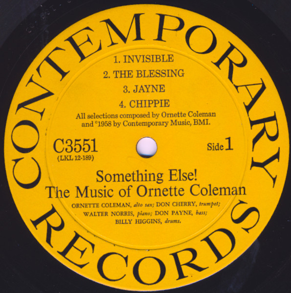 Ornette Coleman - Something Else!!!! | Contemporary Records (C 3551) - 3 Ornette Coleman - Something Else!!!! | Contemporary Records (C 3551) - 3