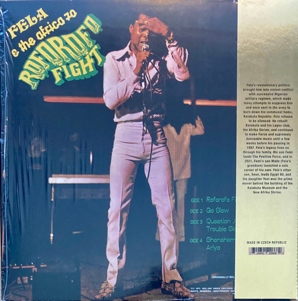 Fela Kuti & Africa 70 - Music Of Fela - Roforofo Fight | Knitting Factory Records (KFR2006-8) - 2