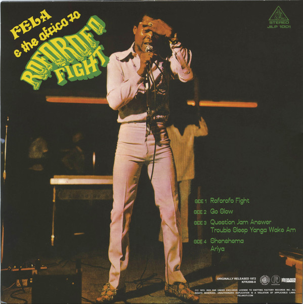 Fela Kuti & Africa 70 - Music Of Fela - Roforofo Fight | Knitting Factory Records (KFR2006-8) - 4