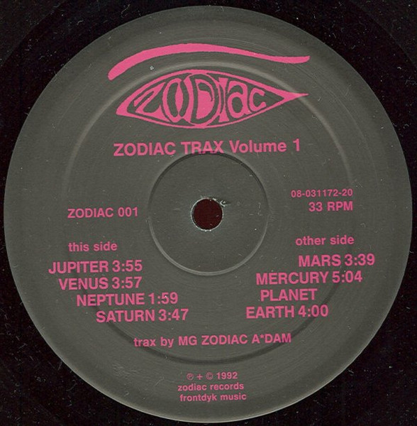 Zodiac Trax - Zodiac Trax Volume 1 | Zodiac Records (ZODIAC 001)