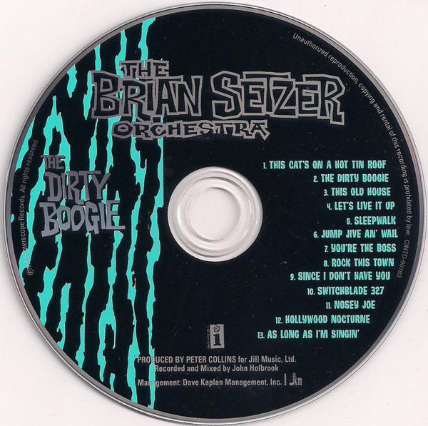 Brian Setzer Orchestra - The Dirty Boogie [CD] | Interscope Records (CINTD 90183) - 3