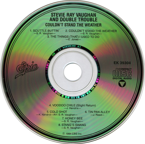 Stevie Ray Vaughan & Double Trouble - Couldn't Stand The Weather [CD - US - Rei Repress - Mint / Mint] Blues Rock | Epic (EK 39304) - 4