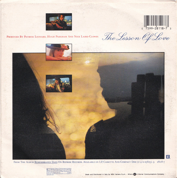The Dream Academy - The Lesson Of Love | Reprise Records (92 8118-7) - 2