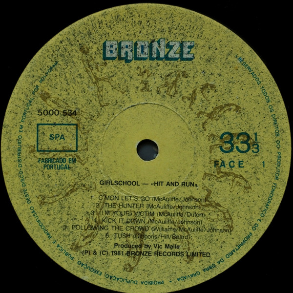 Girlschool - Hit And Run | Bronze (5000 534) - 3